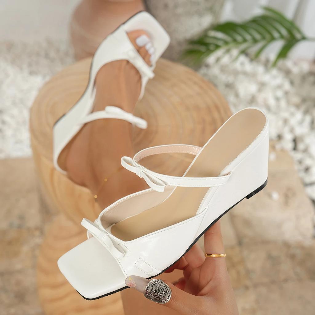 Fashion Women Comfortable Elegant Wedge Sandals Fashion Beach Designer Shoes for Women 2025 Summer Anti-slip Outdoor Platform Sandals