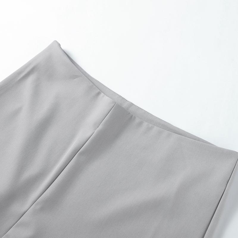 Casual V-Neck Vest Two-piece Suit Women Solid Button Sleeveless Tank Top High Waist Wide Leg Pants Slim Fit Office Lady Outfits