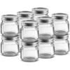 Mason Jars 8 Oz - Small Mason Jars With Silver Lids -1/4 Quart Canning Jars| Storage Glass Jars With Lids For Jelly, Jam, Honey, Pickles