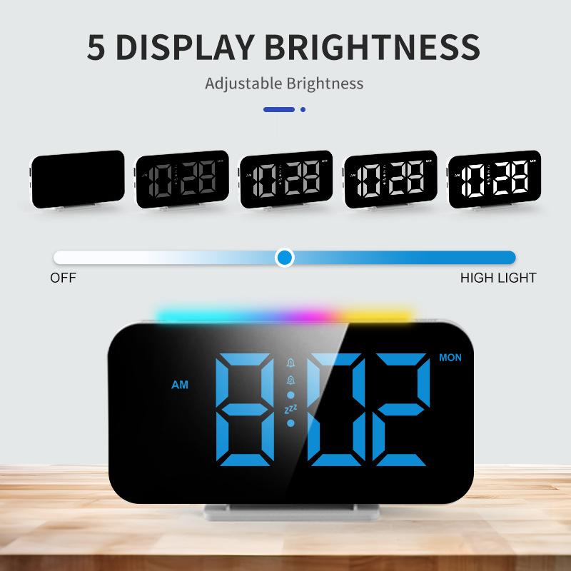 Simple Clock Lights Electronic Clock Ambient Light Electronic Clock Multi Function Alarm Clock