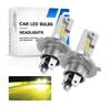 Super Bright H4 LED Headlight Motorcycle Yellow Bulb for Motorcycles Hi/Lo Switching Fanless