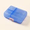 Portable 9-Compartment Transparent Pill Box with Moisture-Proof Seal and Logo