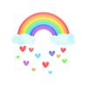 Cartoon Rainbow Clouds Luminous Wall Sticker For Baby Kids Bedroom Wallpaper