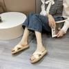Fashion Straw Sandals New Summer Light Casual Soft Bottom Beach Flip-flops Waterproof Non-slip Sandals