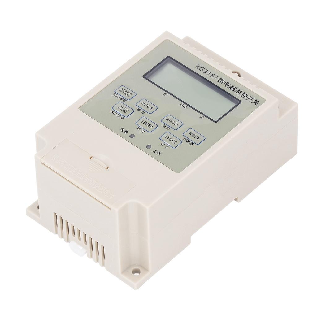 Programmable Digital Time Switch Microcomputer Electronic Relay Control Timer Rail Mounting with