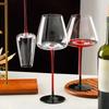 2pcs Red Holder Crystal Red Wine Glasses Hand-blown Red Wine Cup Glassware Champagne Goblet Hotel
