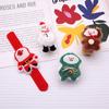 Snowman Santa Wristband With Clap Circle Elk Slap Bracelets Christmas Gifts