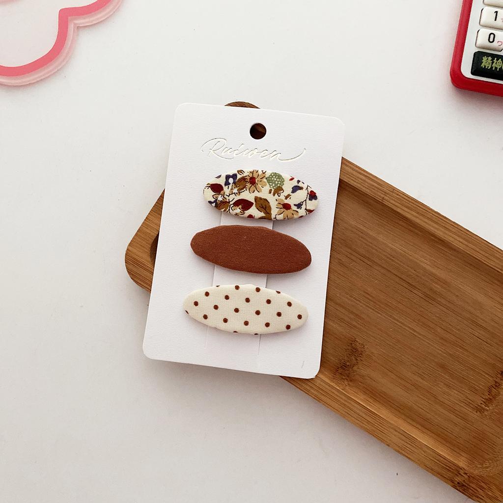 New Cute Coffee Cartoon Bow Princess Hairpins Set Women Girls Kids Hair Clips Barrettes Accessories Hairclip Headwear Headdress