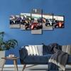 5Pcs F1 Racing Car House Sports Car 5 Pieces Pictures Paintings HD Print No Framed 5 Panel Canvas Wall Art Poster Modern