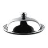 Stainless Steel Pan Cover Round Tall Partial Transparent Visual Glass Soup Pot Lid for Home Restaurant 34cm 13.38in