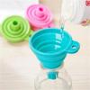 Colorful Mini Silicone Foldable Funnel Oil Leak Telescopic Hopper Kitchen Liquid Dispensing Cooking Tool Kitchen Accessories