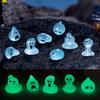 8Pcs/Set Water Sprites Figurine Luminous Mini Water Elf Ornament Miniature Cartoon Waterdrop Statue Toy Microlandscape
