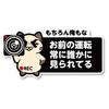 SignStore Cat Holding Camera Traffic Safety Sticker 8cm X 16cm Vinyl Made In Japan Car_character_01 (Tai Mayu A)