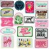 2025 New Patch 10 Pcs Popular Badges Embroidered Patches Iron On Clothing Hat Bag Shoe Repair Phone Gift Box Decor DIY