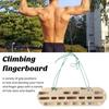 Rock Climbing Hangboard Wooden Hand Grip Finger Forearm Strengthener Trainer Pull Up Bar Hanging Fingerboard Climbers Athletes Gift