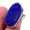 Natural Lapis Lazuli Gemstone Handmade 925 Solid Sterling Silver Ring S.9 T4k98