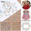 4 Colors Round/Square Belt Buttons Tri-glide Diamond Buckle Doll Bags Accessories Diy Dolls Buckles