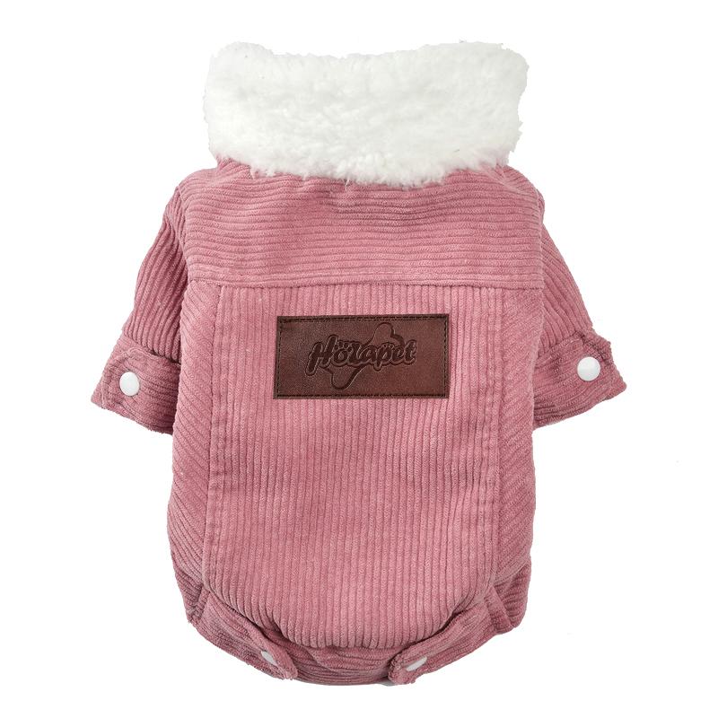 Soft Cozy Dog Clothes For Small Medium Dogs Cats Autumn Winter Warm Pet Coat Windproof Fleece Puppy Outfits Yorkshire Corgi Clothing