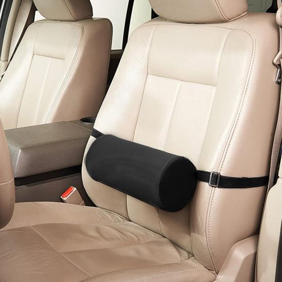 Lumbar Roll Pillow Memory Foam Relieve Back Pain Improve Posture Waist Support Home Vehicle Accessories