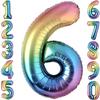 Number 6 Balloon Number 6 Balloon XXL Manager Balloon 100cm 40" for Birthday Party New Year Wedding Christmas Decoration
