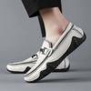 Fashion Casual Handmade Leather Shoes Summer Man Sneakers Fashion Loafers Men's Shoes Business Casual Shoes Size 38-46 Zapatos Hombre