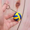 Sports Keychain Set: Basketball, Football, Volleyball - Unique Chain Rings & Personalized Luggage Accessories for Fans