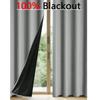 1PC Total Privacy Safe and Odorless Curtains for Living Room and Bedroom Solid Blackout Curtains with Grommets