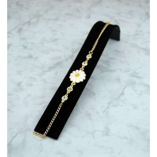 Комплект серег и колец с ожерельем и браслетом Daisy