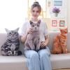 1PCS 50CM 3D Simulation Cats Pillow Cute Cat Washable Plush Stuffed Pillow Kids Toy Sofa Pillow