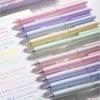 5 Pcs Press Press Color Ballpoint Pen ABS Gel Pen Student Writing Pen  Smooth Writing
