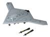 Platz Scale US Navy Unmanned Bomber with Plastic Model 1/72 X-47B GBU-27