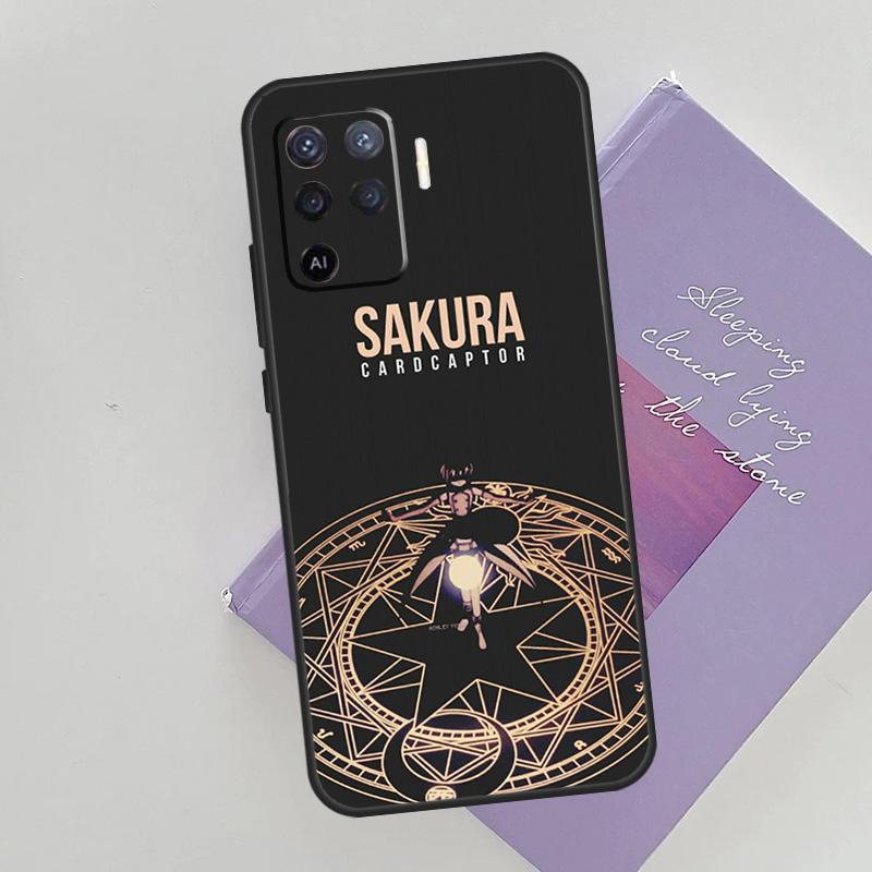 Sakura Cardcaptor Anime Case For OPPO Reno 5 Lite 2Z 2F A15 A52 A72 A83 A54 A74 A94 A5 A9 A31 A53 A53S 2020 Cover