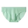 Men Seamless Ice Silk Briefs Low-rise 3D U-convex Ultra-Thin Panties Solid Color Quick Drying Underwear