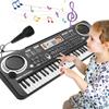 61 Keys Digital Electronic Piano Professional Portable Electronic Piano Keyboard with Microphone Musical Instrument For Kids Toy