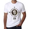 Men’s Vintage Tee Shirt Graphic T Shirt No Wrong Way Zen White