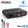 VAORLO Bluetooth 5.0 Receiver U Disk RCA 3.5mm AUX Jack Stereo Wireless Adapter with Mic For Speaker Amplifier Car Audio Transmitter