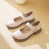 Women's Breathable Summer Low-Cut Leather Shoes, Thick Non-Slip Sole, Versatile Soft Mom Shoes SZ8123