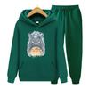 Women Long Sleeve Hoodie Set Japanese Anime Cartoon Totoro Hoodie Set Women Cartoon Totoro Hoodeis Sweatshirts