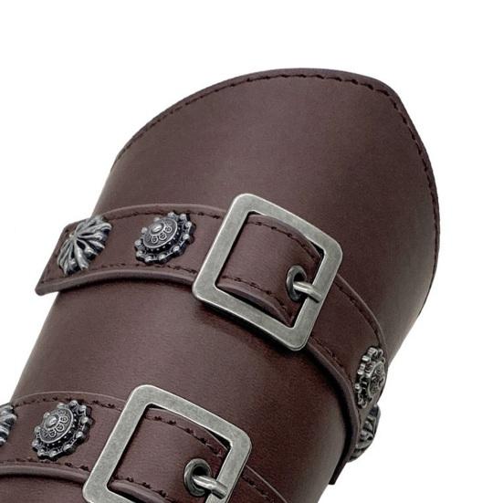 Adult Cycling Wrist Guard Cosplay Retro Wristband Wear Resistant Adjustable Lace-Up Gauntlets Wrist Bracer