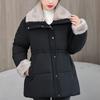 Fashion Winter Coat Female Warm Parkas Faux Fur Collar Casual Thick Women Jackets