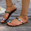 Fashion Ladies Shoes 2025 Brand Open Toe Women's Slippers Fashion Outdoor Exterior Decoration Beach Summer Plus Size Light Flat Slippers