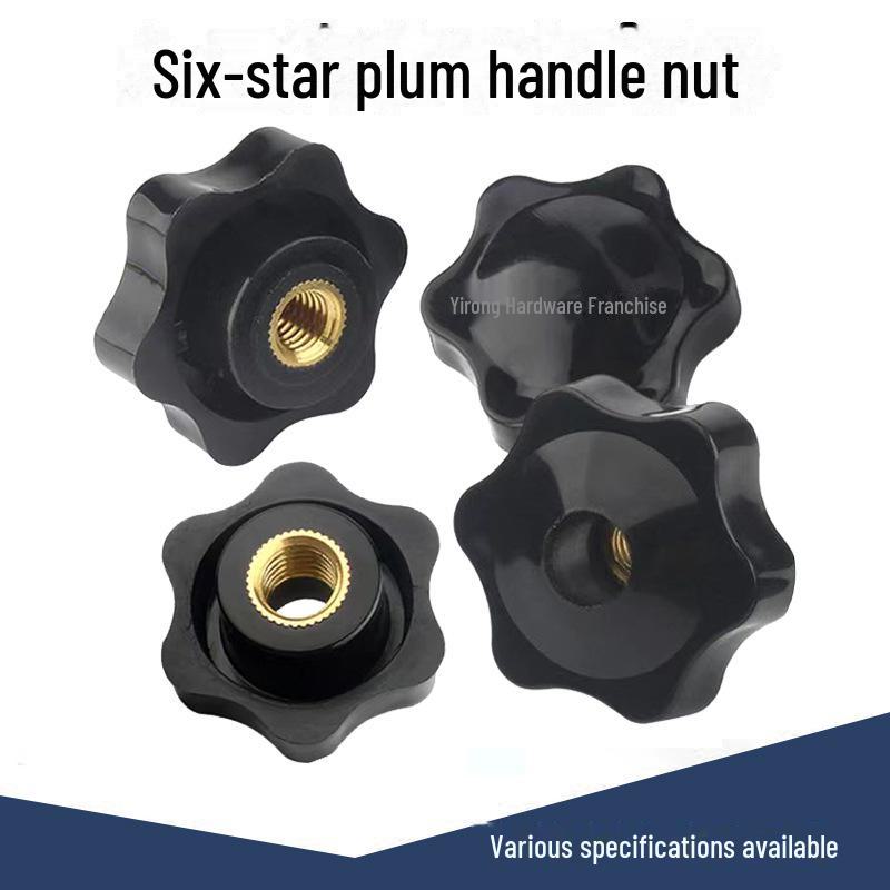 Plum Handle Nut Head Hand Screw for Through/Blind Holes, Sizes M4-M12