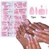 French Fake Nails and Toe Nails Kit Classic Nail Tips Detachable Press On Nails  DIY