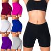 Ladies's Summer High Waisted Elastic Solid Color Seamless Safety Shorts Briefs Leggings Pants