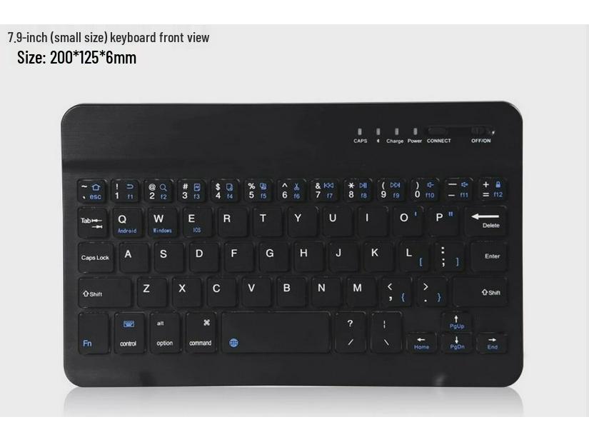 8" Ultra-Thin Wireless Bluetooth Keyboard for Windows, Android Tablets & Phones