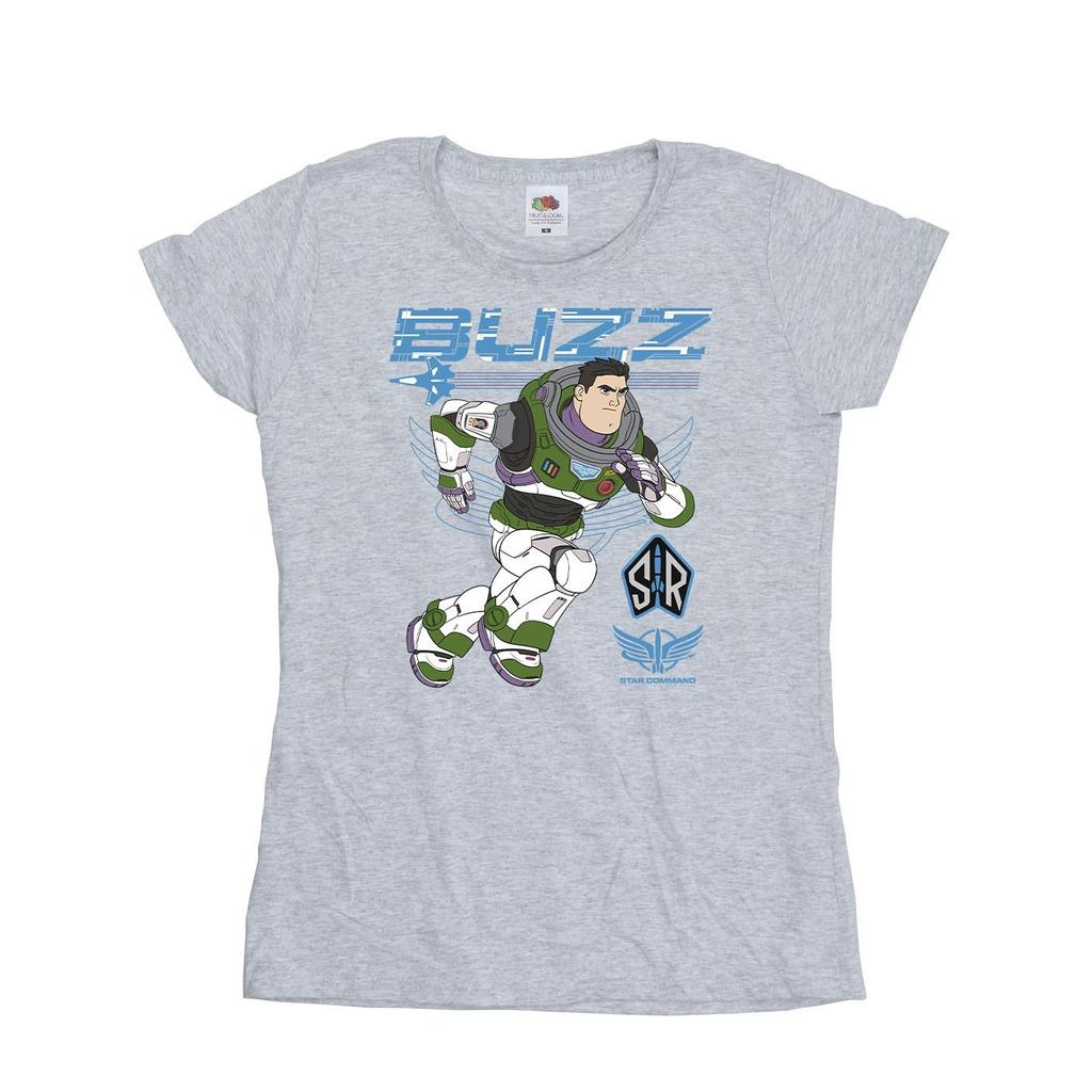 Disney Womens/Ladies Lightyear Buzz Run To Action Cotton T-Shirt