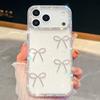 For iPhone 17 Pro Max Case Rhinestone Edge Butterfly Bow Decor TPU+PC IMD Phone Cover