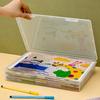 Plastic Storage Box For Office Supplies Large Capacity Transparent A4 Paper Storage Case Desktop Storage Organization