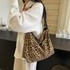 Leopard Print Crossbody Bag Women's Shoulder Bag Student Large Capacity Tote Bag