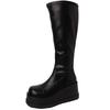 Fashion Temperament Niche Design Thick-soled Heightening Boots Women's 2025 Autumn and Winter New Simple and Versatile High Boots